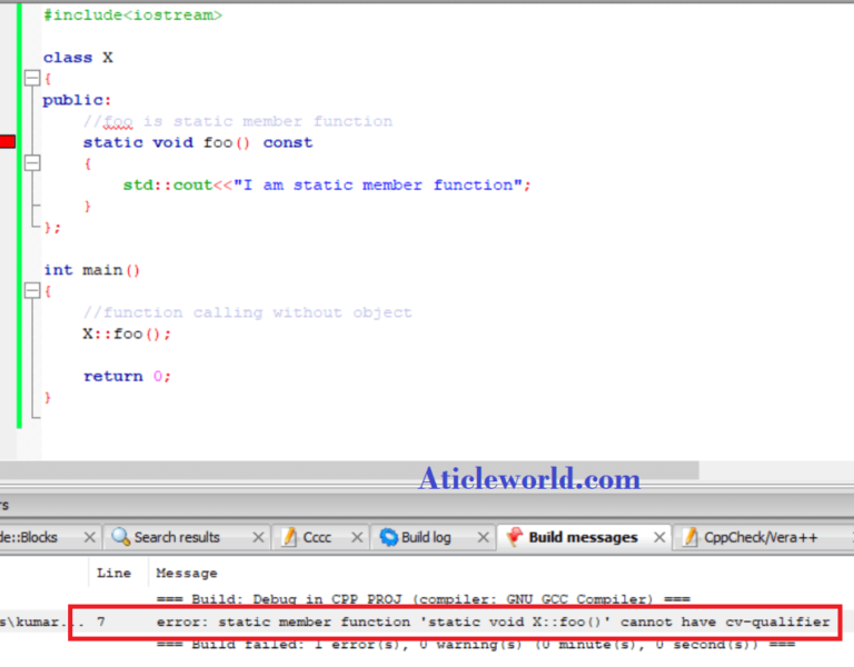 Static Member Function and Variable - Aticleworld