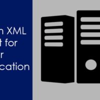 XML request in server communication