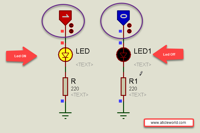 connection of led