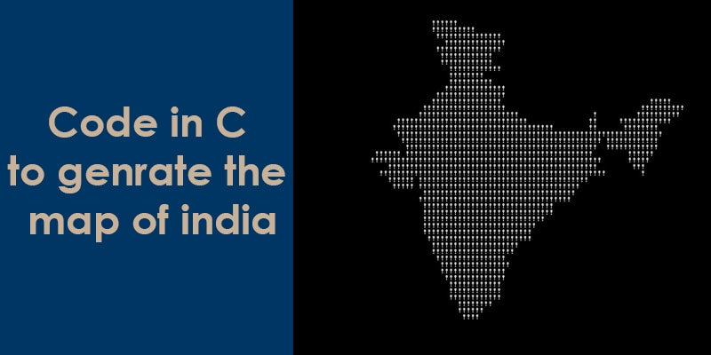 code in c to generate map of india