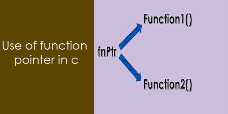 What is and How to use function pointer in C- A detail Guide - Aticleworld