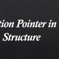 c function pointer in struct