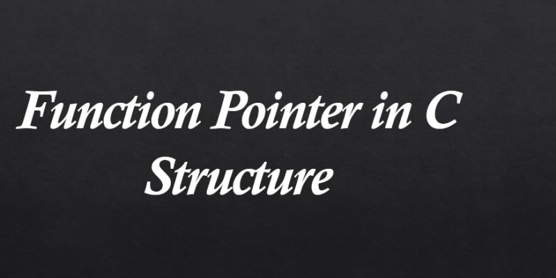 c function pointer in struct