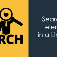 search an element in a linked list