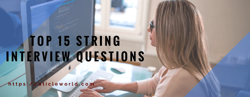 string Interview questions in C