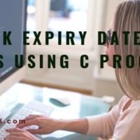 check expiry date in C