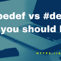 typedef vs #define in C