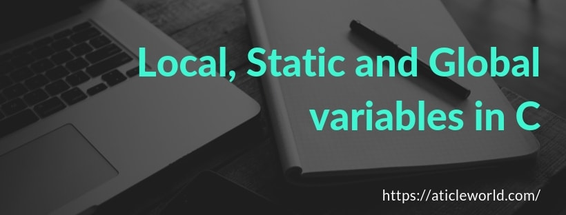 local static and global variables