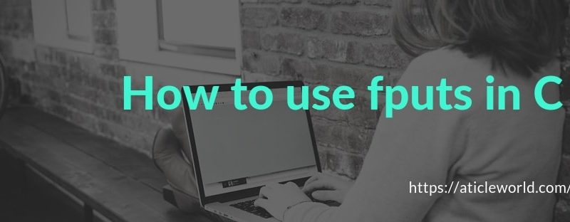 How to use fputs in C