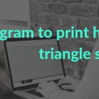 C program to print hollow right triangle star pattern