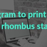 C program to print mirrored rhombus star patterns