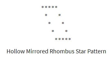 Hollow Mirrored Rhombus star pattern-min