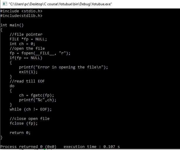 C Program which prints itself