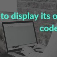 C program to display its own source code