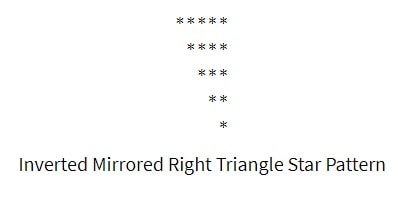 inverted mirror right Angle Star Pattern