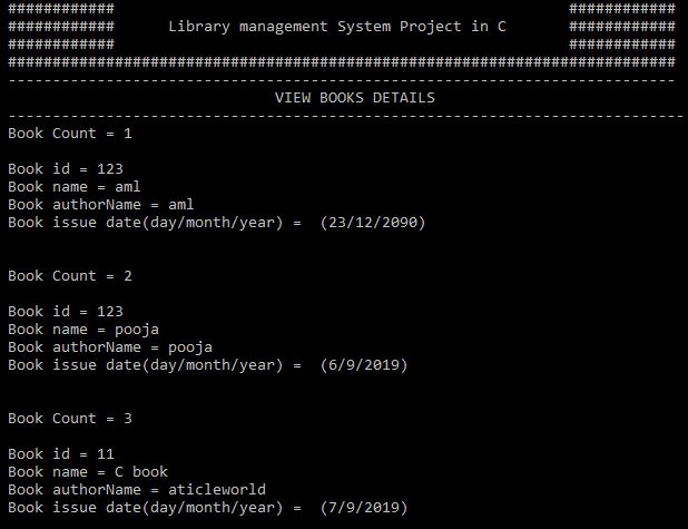 Library system project 