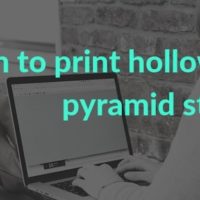 C program to print hollow inverted pyramid star pattern