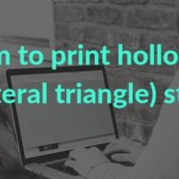 C program to print hollow pyramid (Equilateral triangle) star pattern