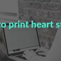 program to print heart star pattern