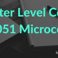 Water Level Controller using 8051 Microcontroller