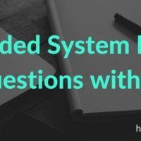 embedded system Questions with answers