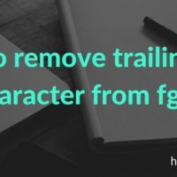 How to remove trailing newline character from fgets input