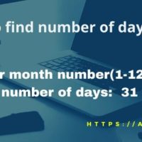 C program to find number of days in a month