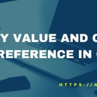 CALL BY VALUE AND CALL BY REFERENCE IN C
