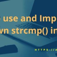 How to use strcmp in C