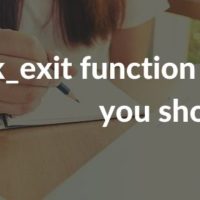 quick_exit in c