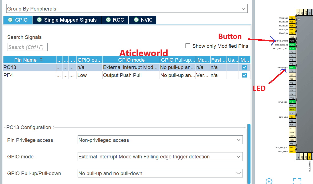 STM32 External Interrupt