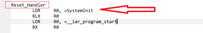 MCU Startup Code STM32 IAR