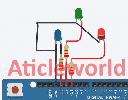 Blink Multiple LEDs at Different Speeds Using Arduino